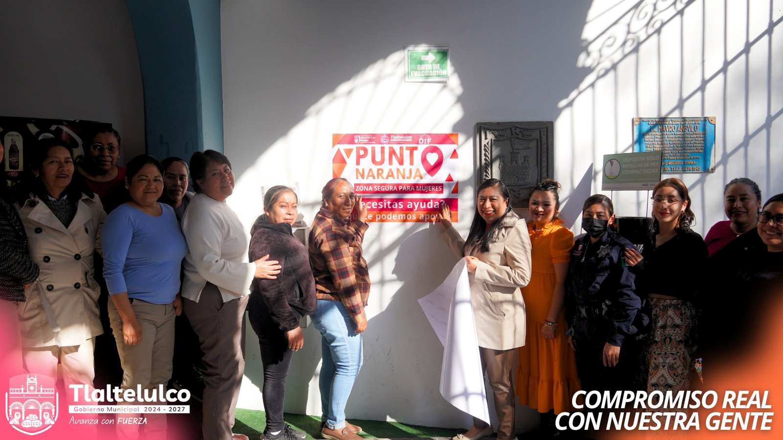Activan autoridades primer punto naranja en Tlaltelulco